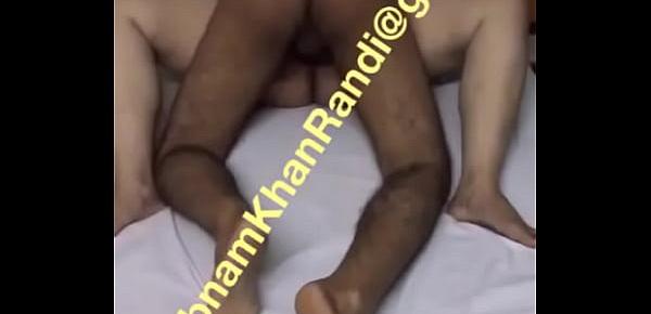 Indian Cuckold Wife Noori Khan Fucked Hard by Big Black Cock in Front of Husband
